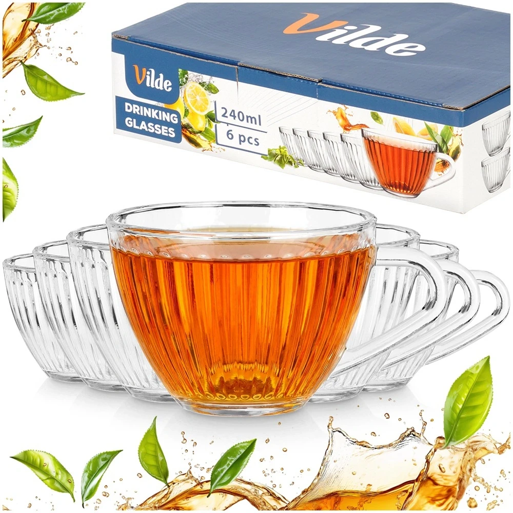Puodeliai 240 ml 6 vnt.