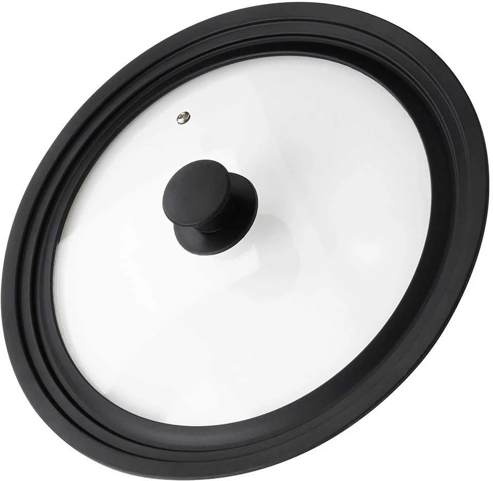 Granchio Italia Vilde Universalus Dangtelis Puodams ir Keptuvėms 28/30/32 cm - Stiklinis, Silikoninis