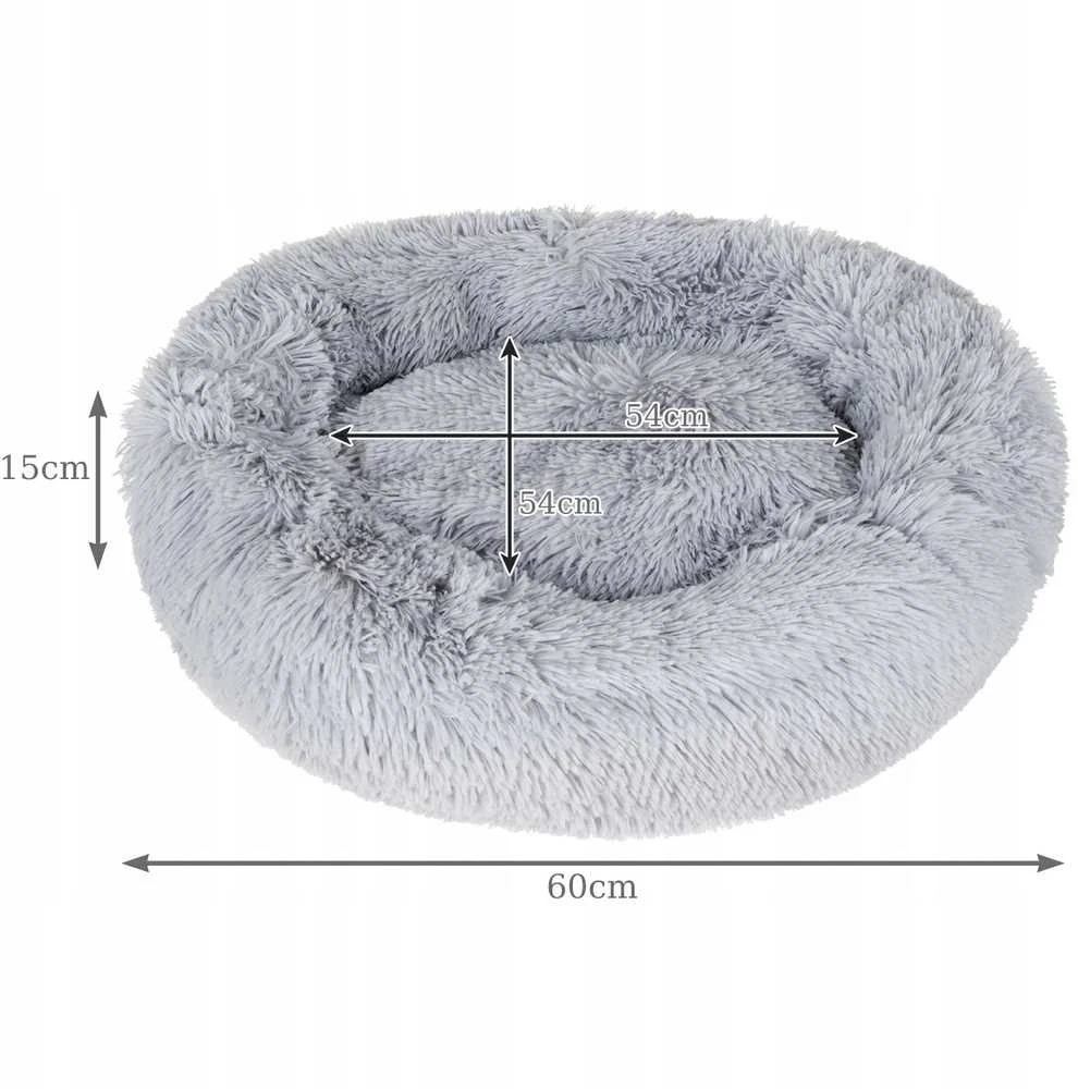Purlov Hairy dog bed pilka 22759