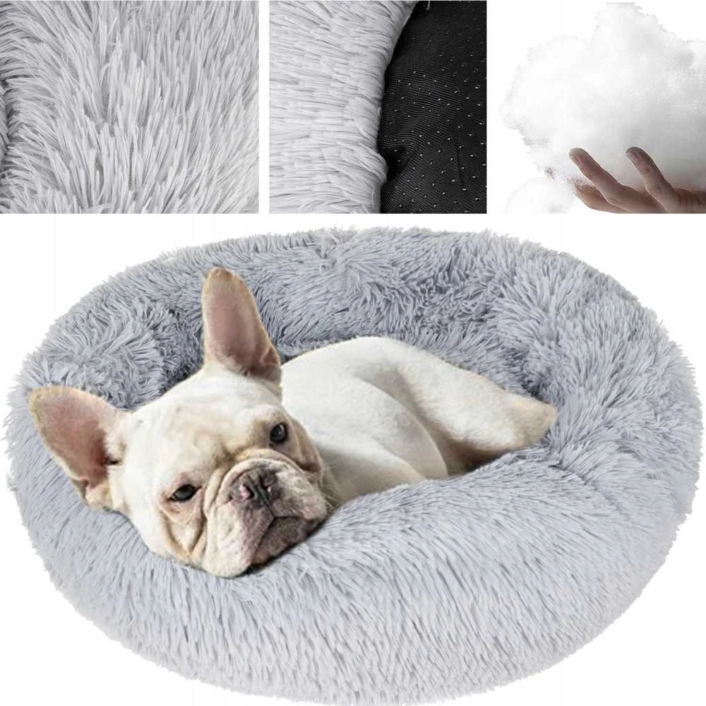 Purlov Hairy dog bed pilka 22759