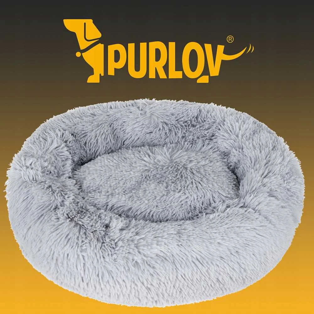 Purlov Hairy dog bed pilka 22759