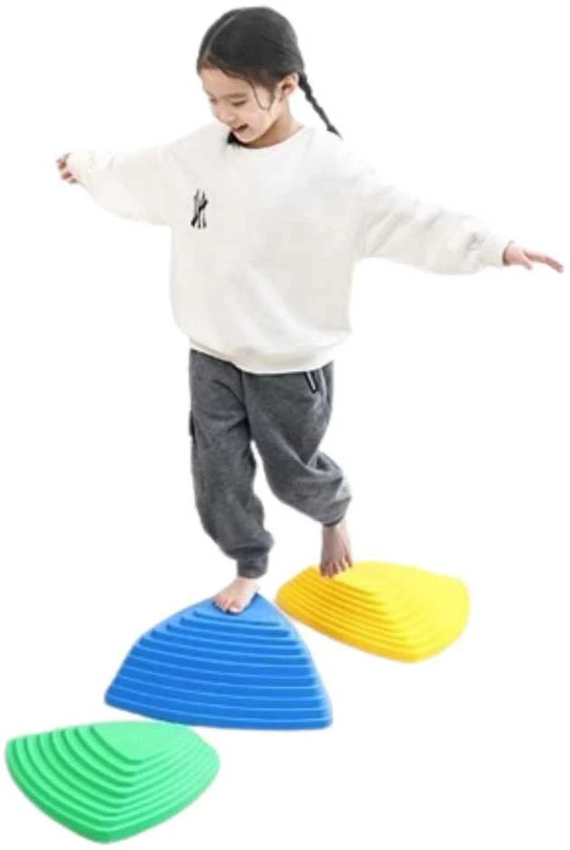 Lean Toys Pusiausvyros akmenys vaikams, 6 vnt.