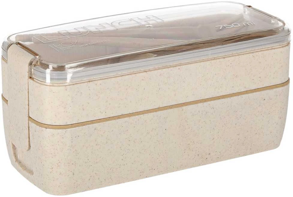 Roger Pusryčių dėžutė su skyreliais 750 ml smėlio spalvos