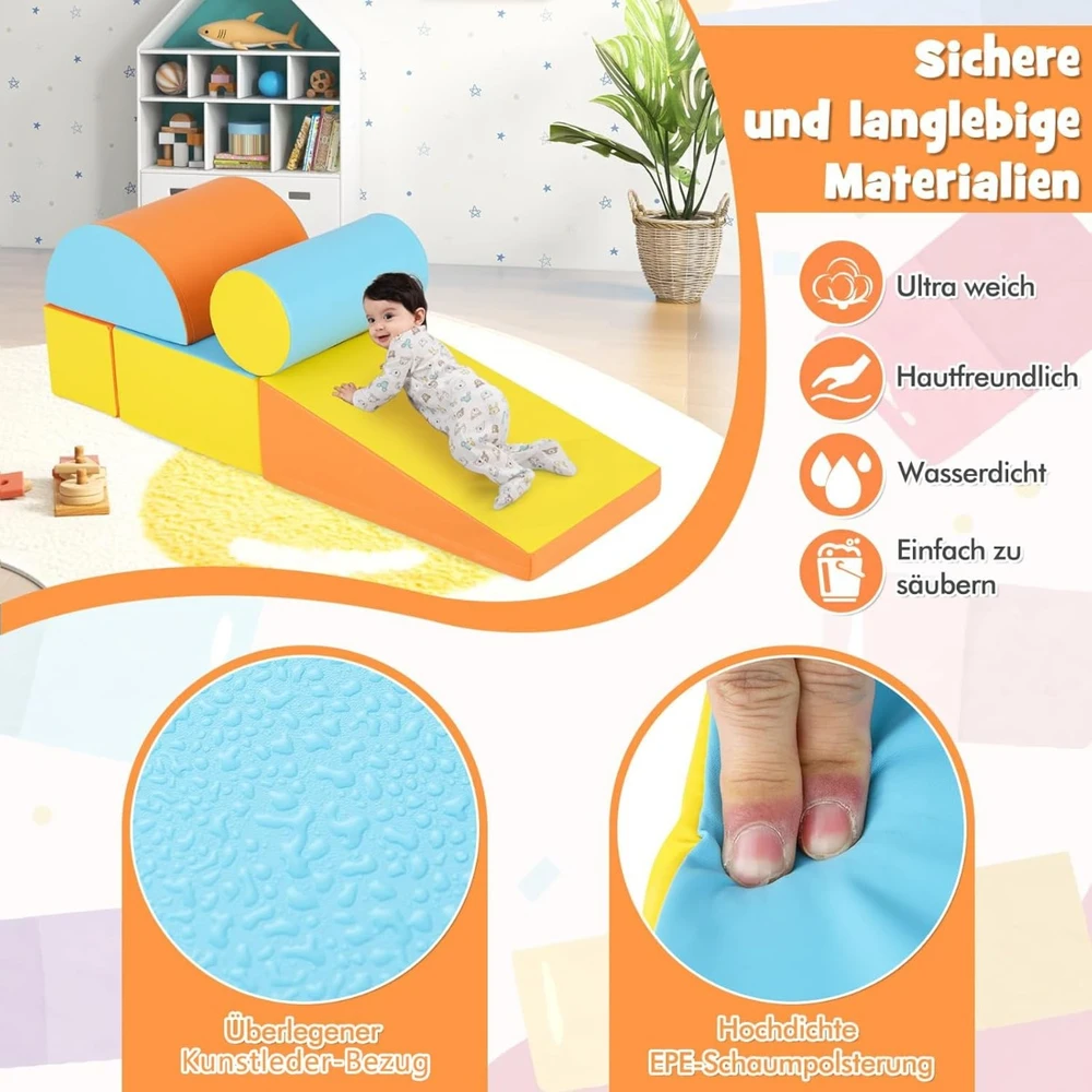 Putų kaladėlės oranžinės 5 vnt.