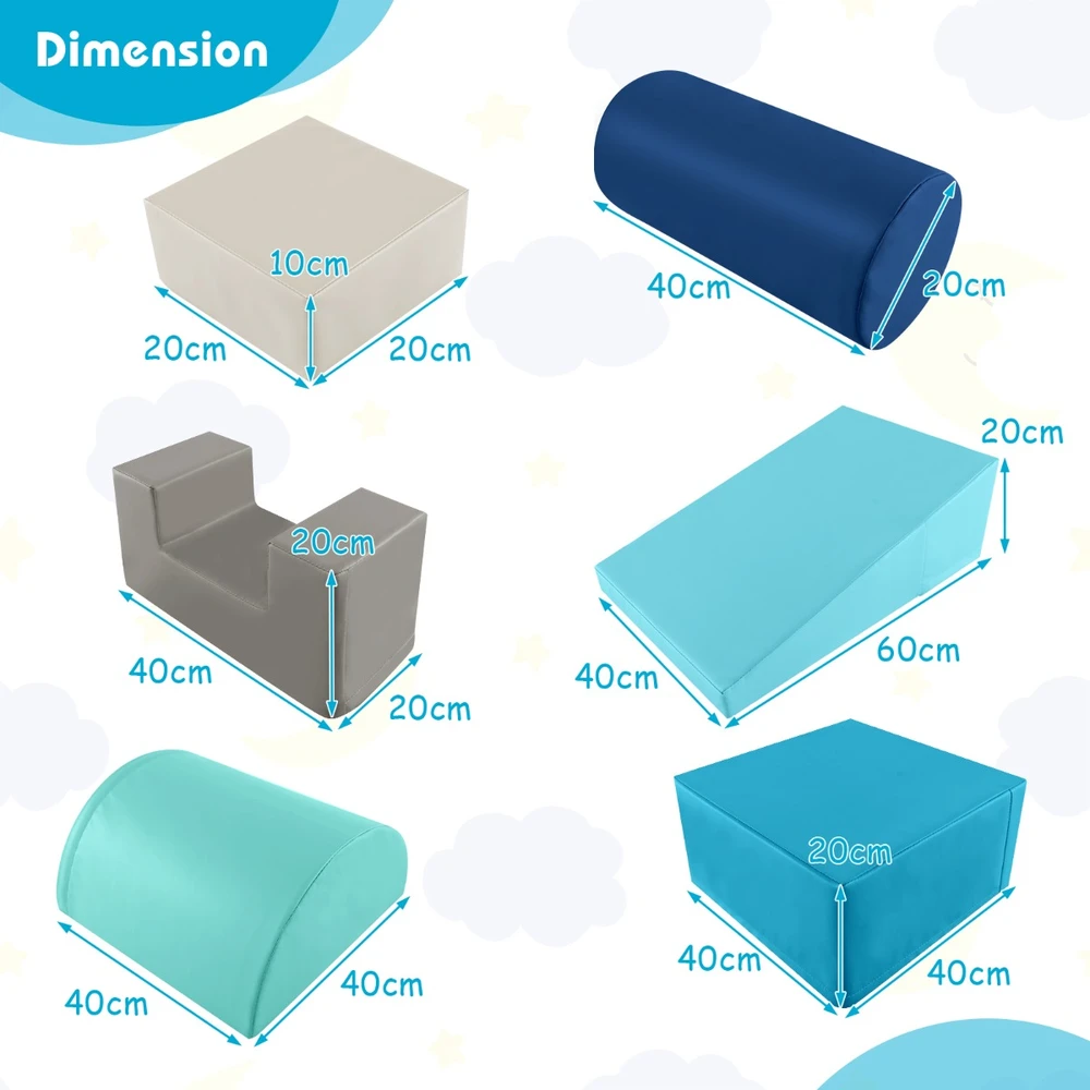 Putų laipiojimo blokai 6 vnt.