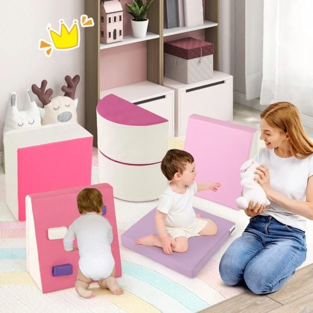 Putų laipiojimo rinkinys Rožinis 6 vnt.