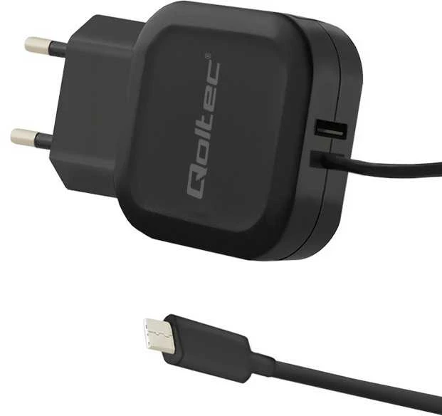 QOLTEC 50190 kintamosios srovės adapteris 17W 5V 3.4A USB+ USB C tipas