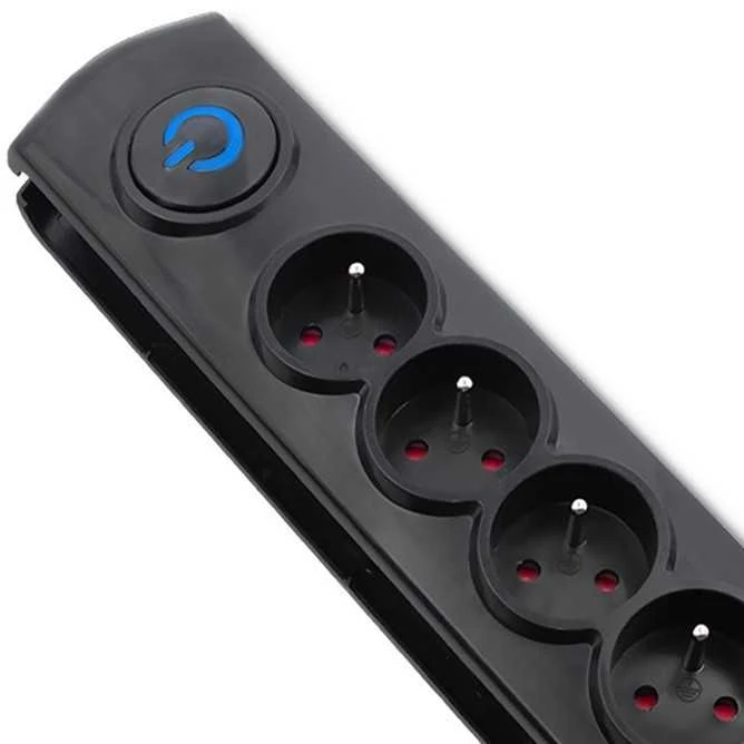 QOLTEC Apsauga nuo viršįtampių 6 lizdai 5m