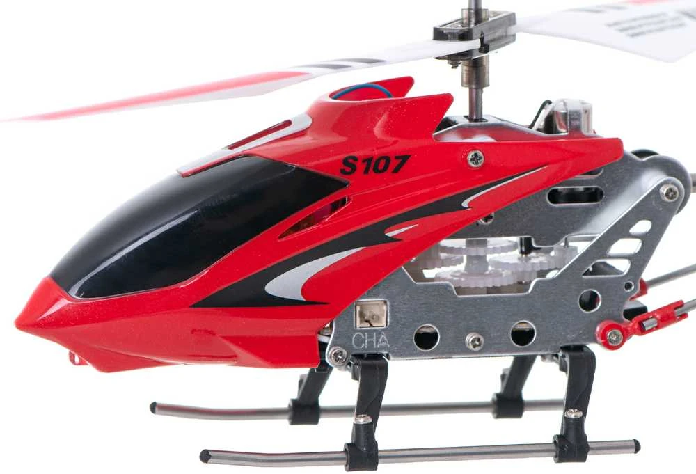 SYMA S107G RC sraigtasparnis raudonos spalvos