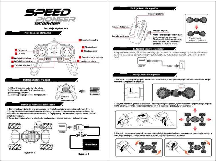 Rastar Mašina valdoma ranka pulteliu RC SPEED PIONEER