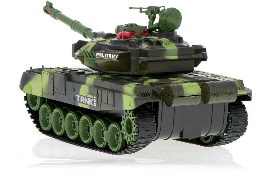 Ikonka RC karo tankas 9993 2,4 GHz miško kamufliažas