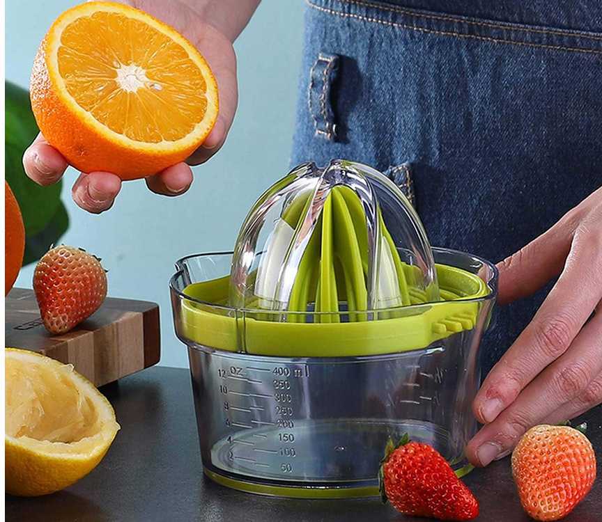 Rankinė citrusinių vaisių sulčiaspaudė, 400 ml, žalia