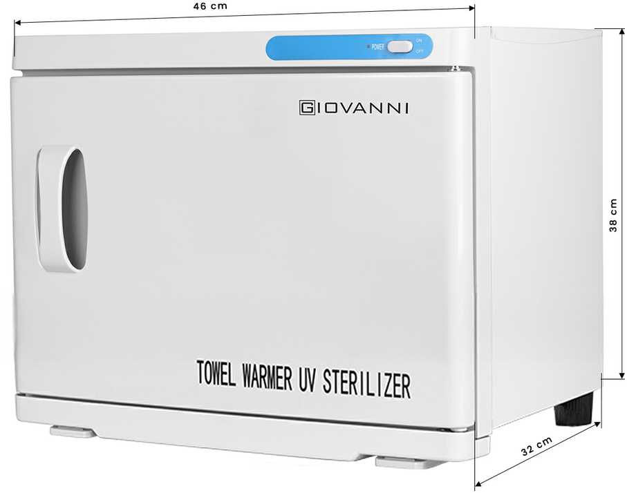Activeshop Rankšluosčių šildytuvas su UV sterilizatoriumi 23L Baltas