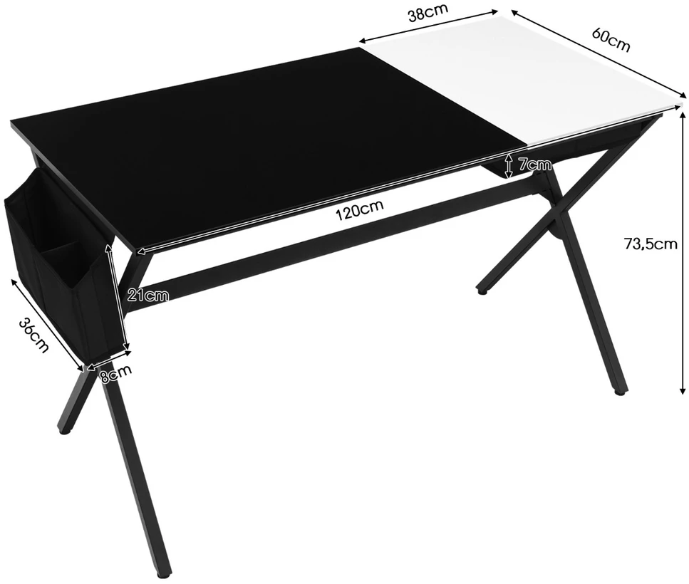 Rašomasis stalas 119.4 x 59.7 x 73.7 cm