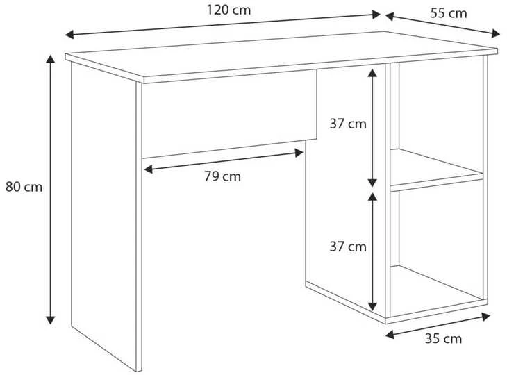 Rašomasis stalas 120 cm