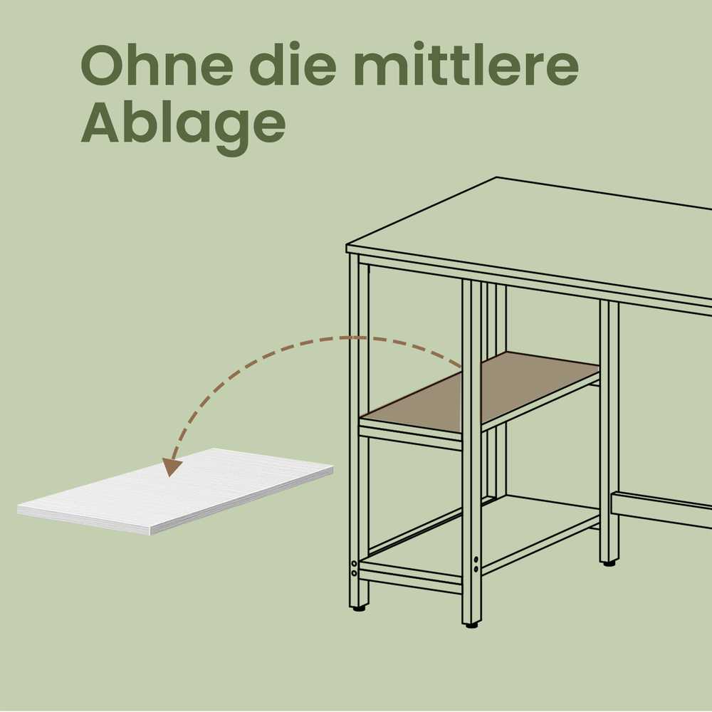 Songmics Vasagle Rašomasis stalas, kompiuterio stalas, biuro stalas
