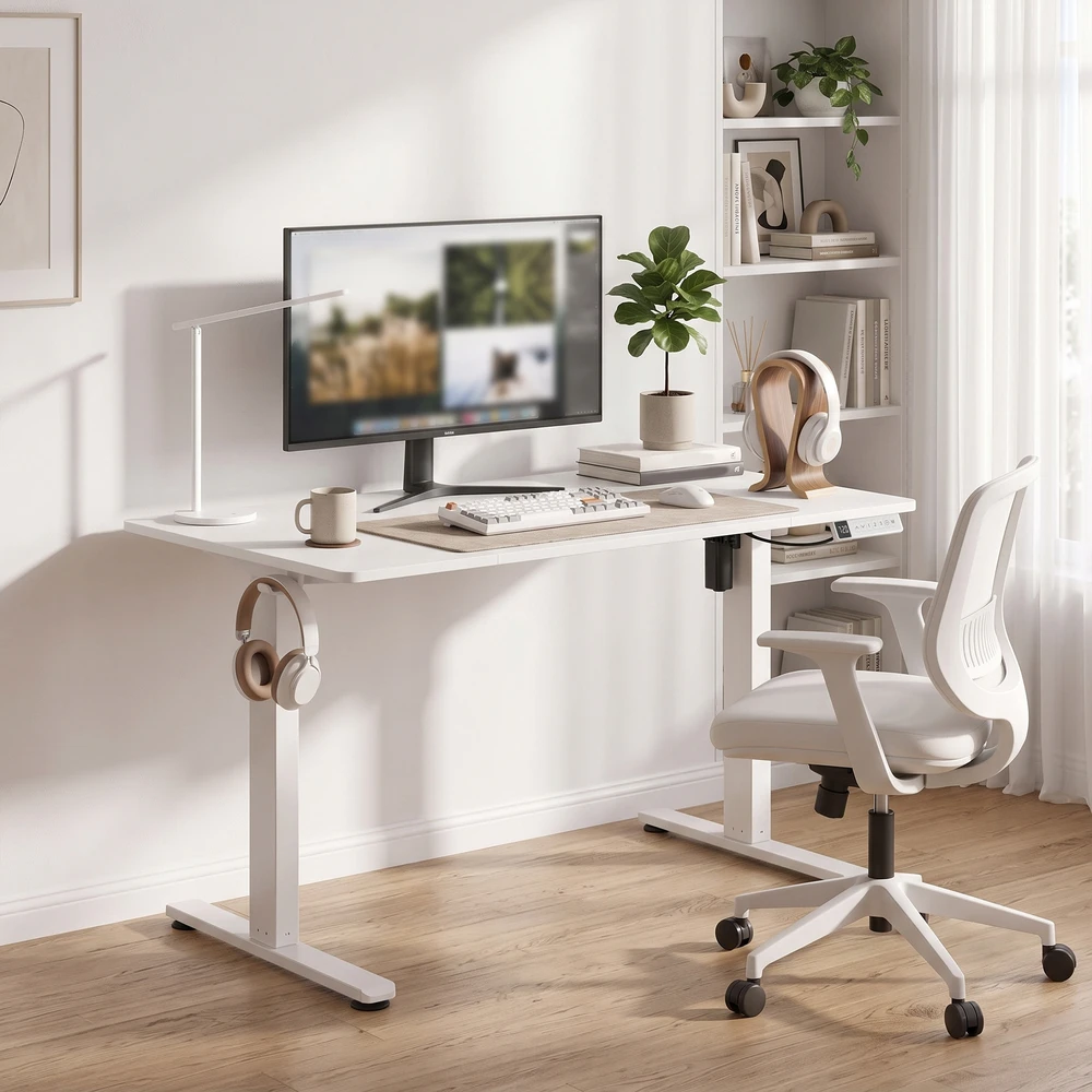 Rašomasis stalas elektrinis reguliuojamo aukščio, 120 x 60 x 72–120 cm