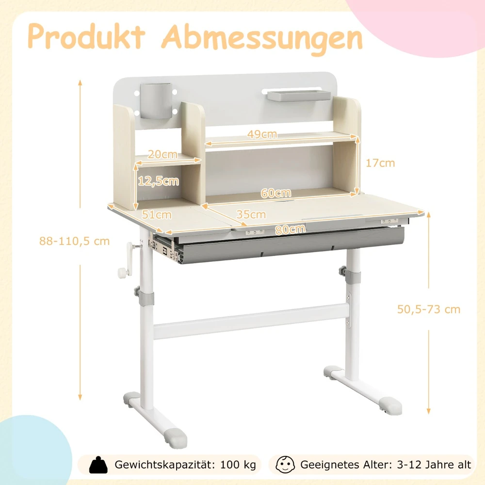 Rašomasis stalas ir kėdė pilka