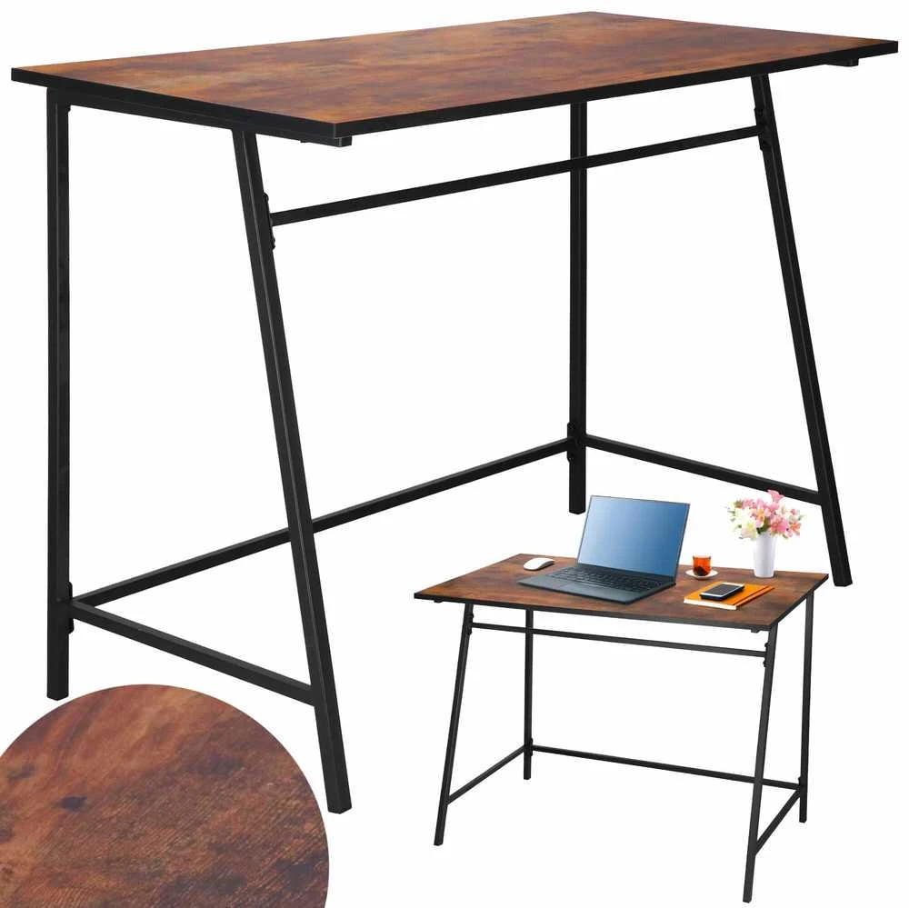 Rašomasis stalas Springos HF0027, 100x50x76 cm, loft stilius