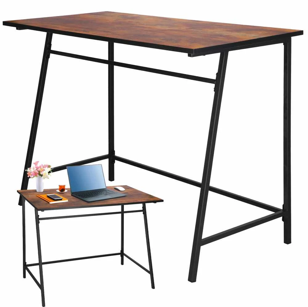 Rašomasis stalas Springos HF0027, 100x50x76 cm, loft stilius