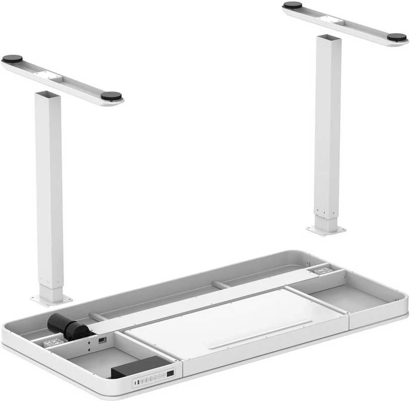 Tuckano rašomasis stalas su elektriniu aukščio reguliavimu ET119W-C, Baltos spalvos
