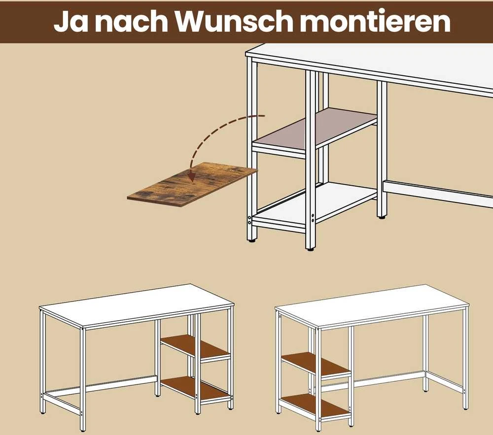 Songmics Rašomasis stalas 140 x 60 x 75 cm