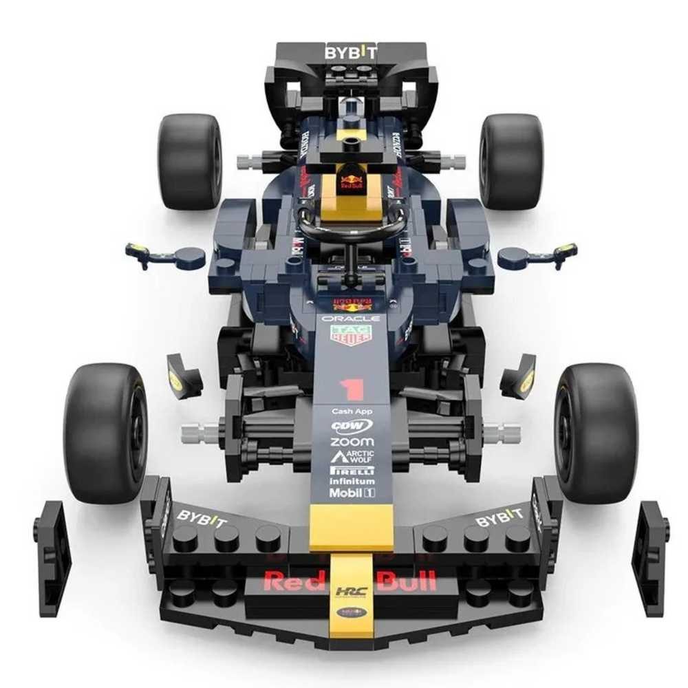 Raudona Bull F1 RB19 1:24 Rastar 92500 Konstravimo Rinkinys