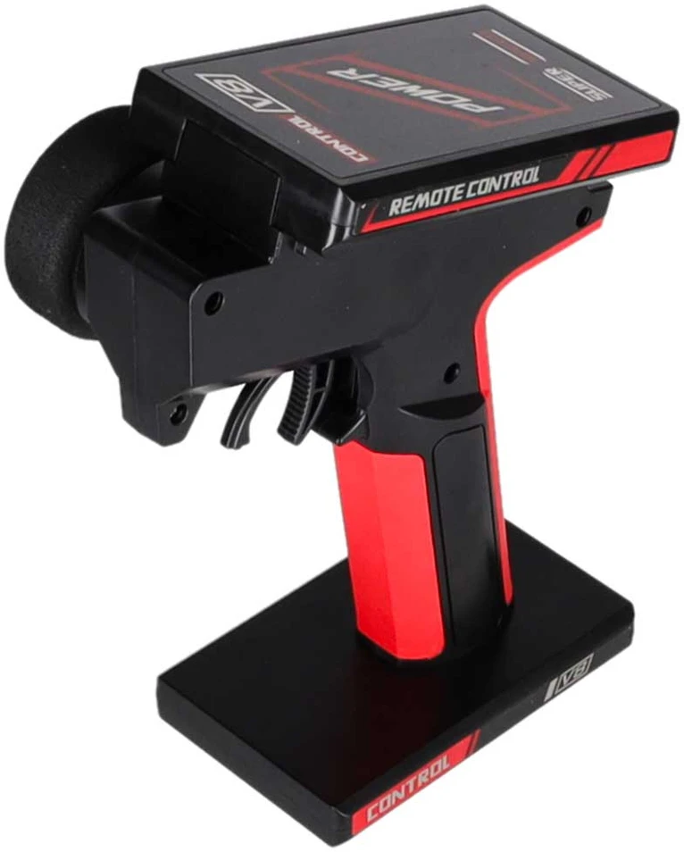 RC automobilis 4WD su bešepetėliu varikliu, juodas ir raudonas, 29 × 20,5 × 11 cm