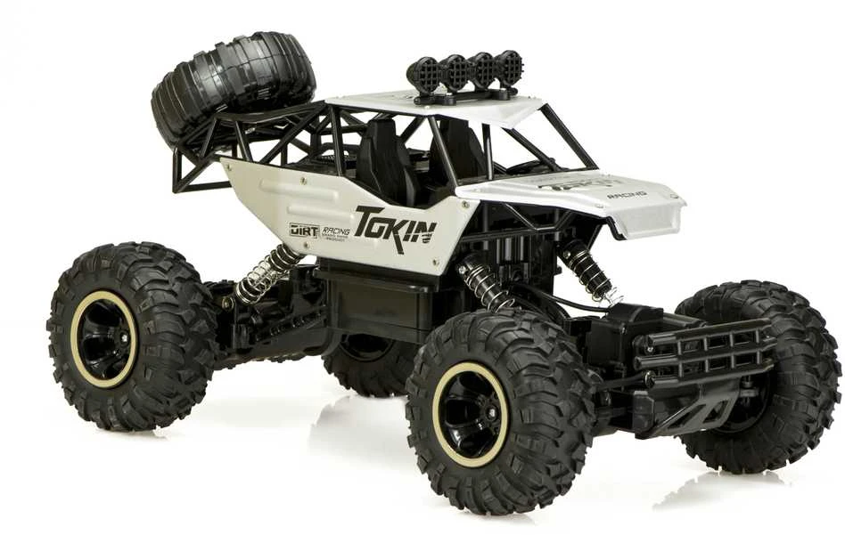 Roger RC automobilis Rock Crawler 1:12 4WD METAL sidabrinis