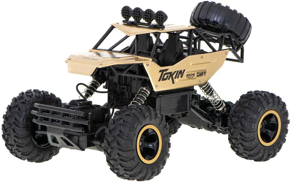 Ikonka RC automobilis Rock Crawler 1:12 4WD METAL aukso spalvos