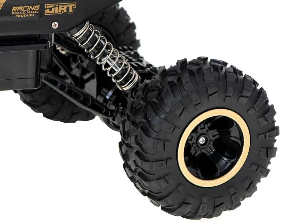 Ikonka RC automobilis Rock Crawler 1:12 4WD METAL aukso spalvos