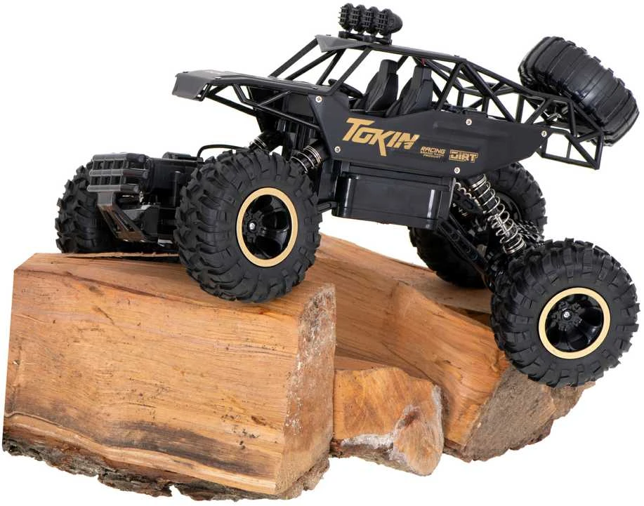 KIK RC automobilis Rock Crawler 1:12 4WD METAL juodas
