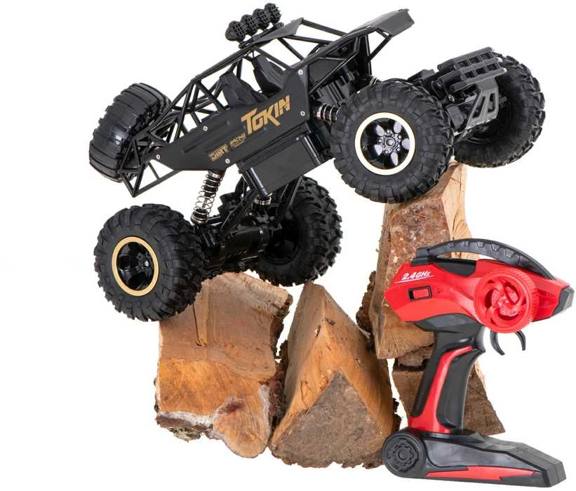 KIK RC automobilis Rock Crawler 1:12 4WD METAL juodas