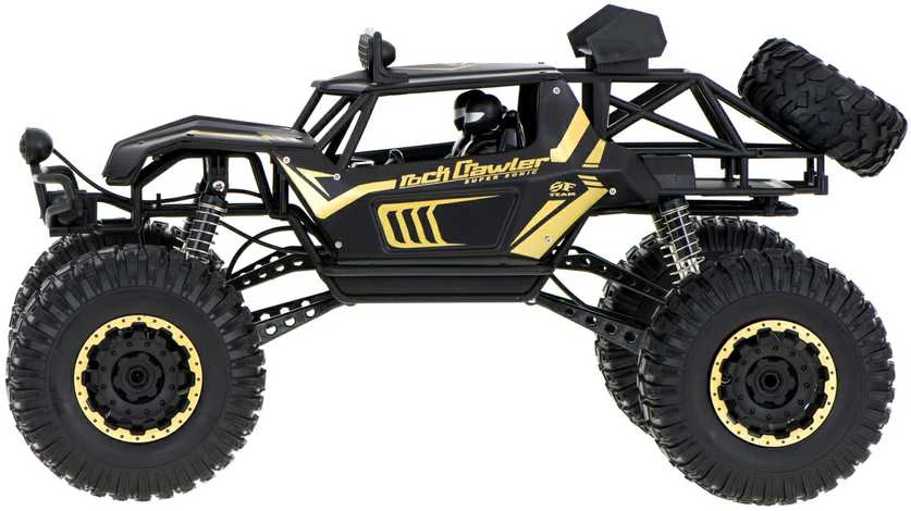 Ikonka RC automobilis Rock Crawler 2.4GHz 1:8 51cm juodas