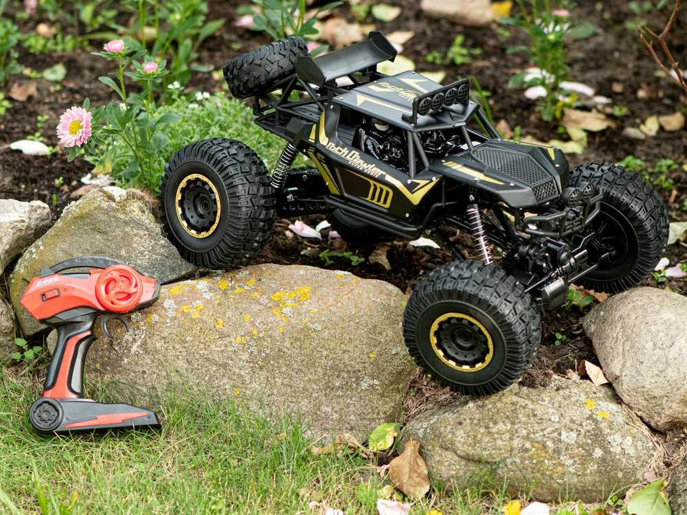 Ikonka RC automobilis Rock Crawler 2.4GHz 1:8 51cm juodas