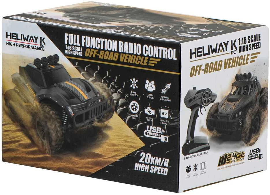 Ikonka RC visureigis drifto automobilis 20 km/h rudas