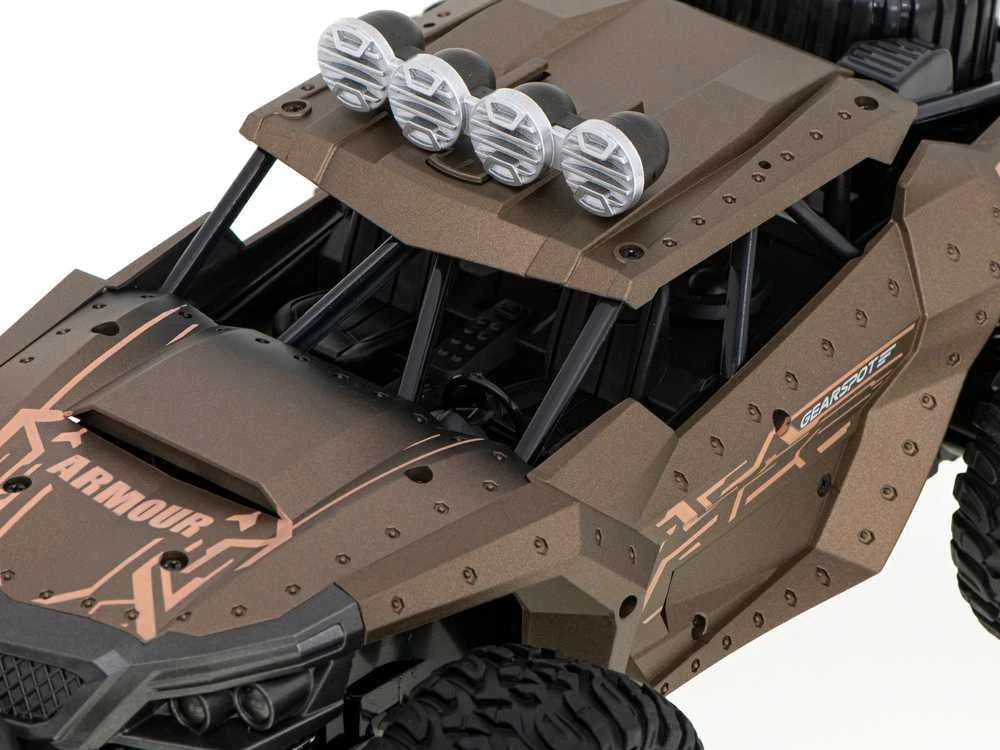 Ikonka RC visureigis drifto automobilis 20 km/h rudas