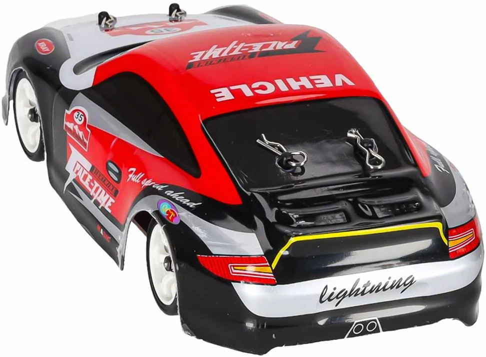 RC driftinis automobilis WLToys K969, 4WD, raudonas, juodas ir sidabrinis, 18 × 8 × 5 cm