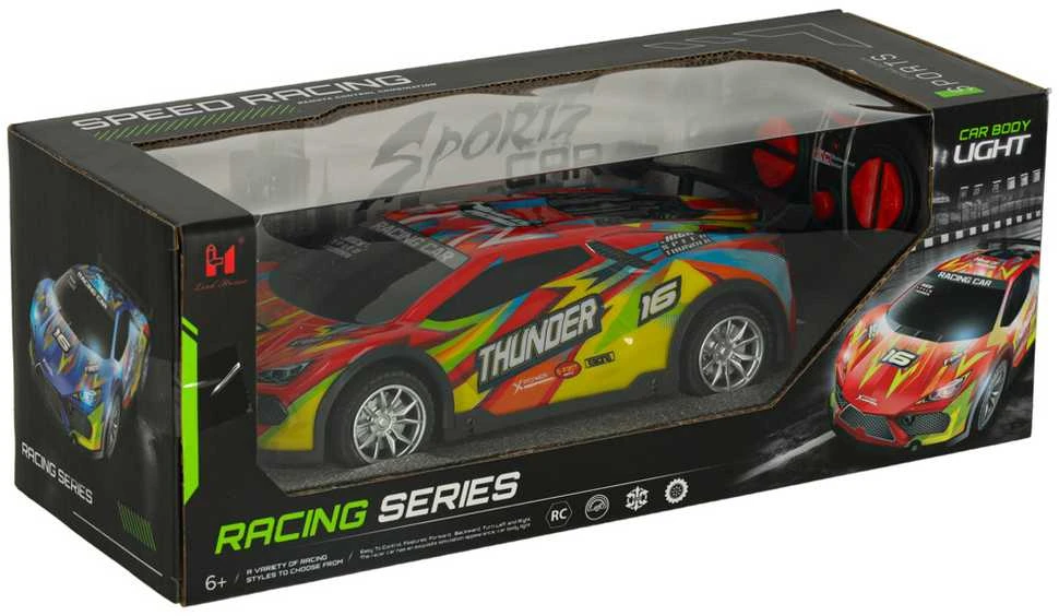 RC sportinis automobilis raudonos spalvos