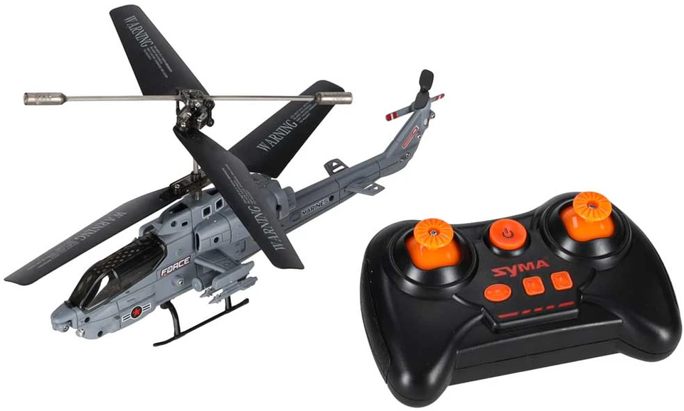 RC sraigtasparnis Syma S108H, automatinis pakilimas ir nusileidimas, pilkas ir juodas, 22 × 6 × 9,5 cm