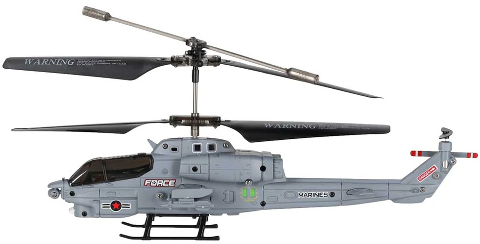 RC sraigtasparnis Syma S108H, automatinis pakilimas ir nusileidimas, pilkas ir juodas, 22 × 6 × 9,5 cm