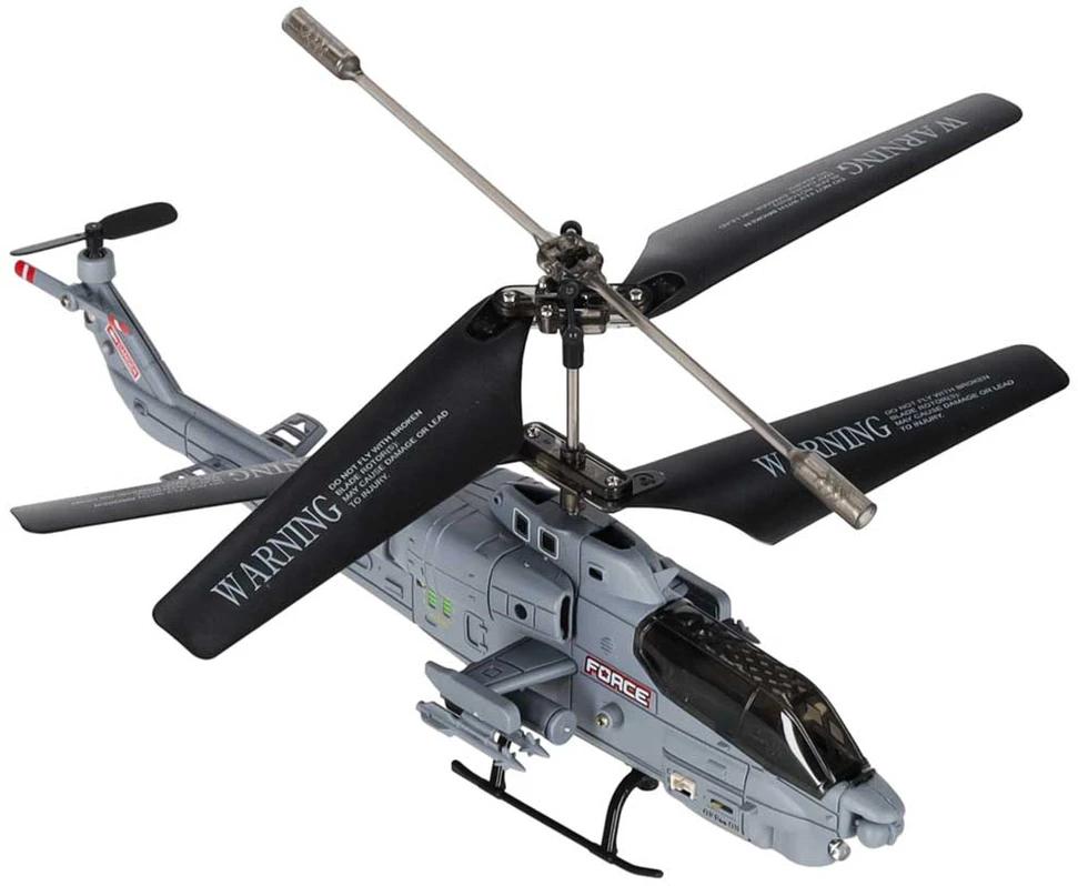 RC sraigtasparnis Syma S108H, automatinis pakilimas ir nusileidimas, pilkas ir juodas, 22 × 6 × 9,5 cm