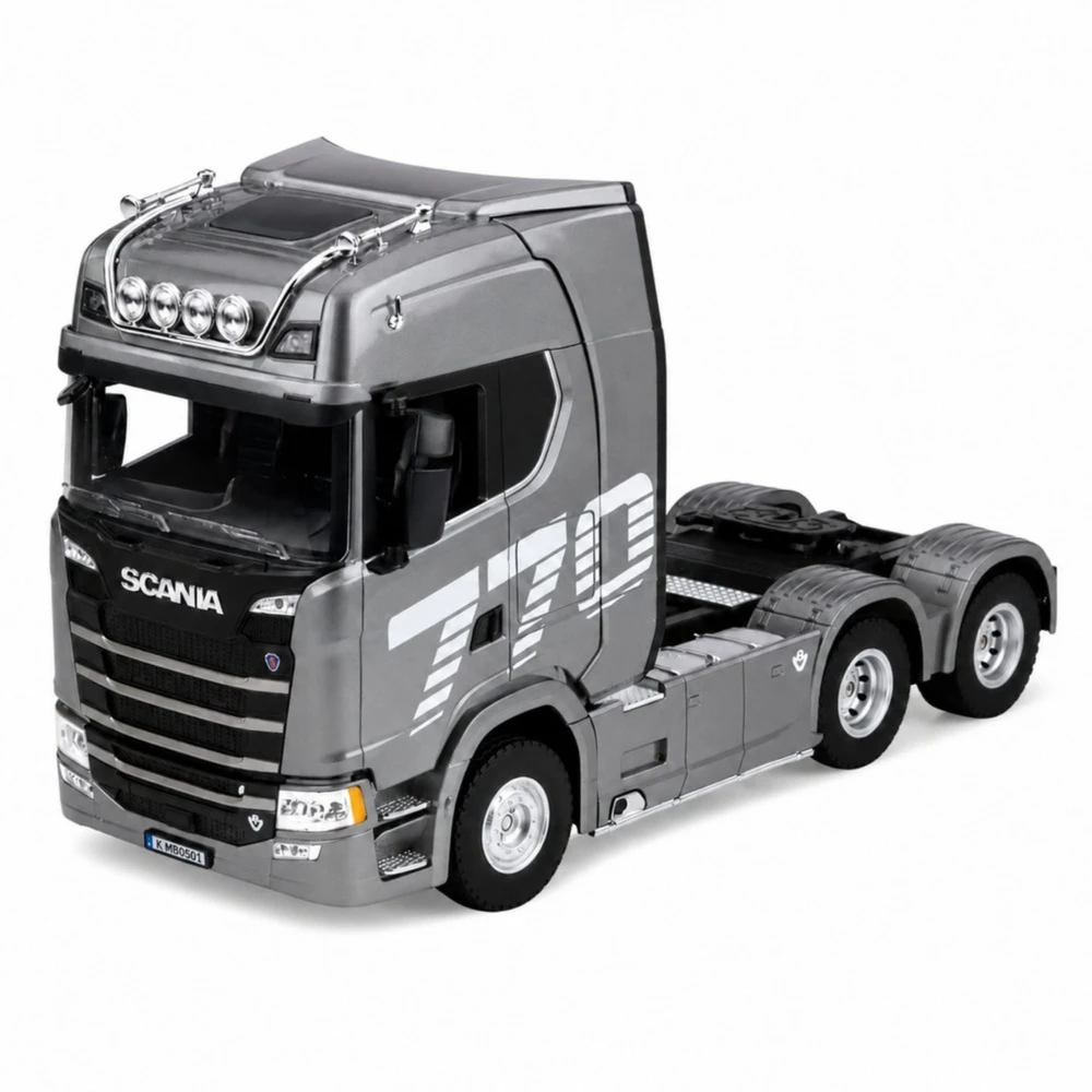Huina RC sunkvežimis Scania 770S su priekaba, sidabrinis, 1:18