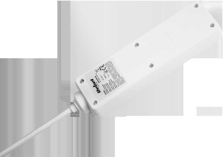 Rebel elektros tinklo ilgintuvas 3 lizdai 5m - 1.5mm