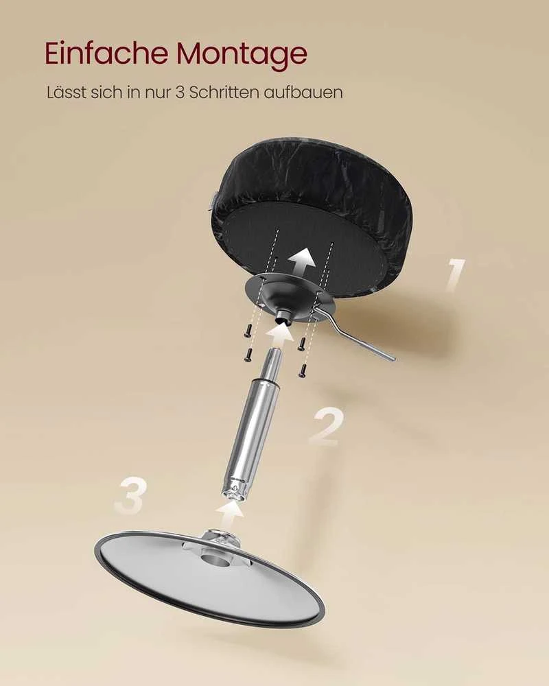 Songmics Reguliuojama kosmetinė kėdė