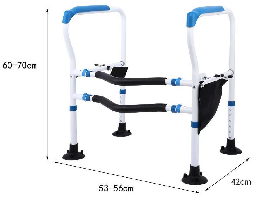 Reguliuojamas tualeto rėmas 60-70 cm