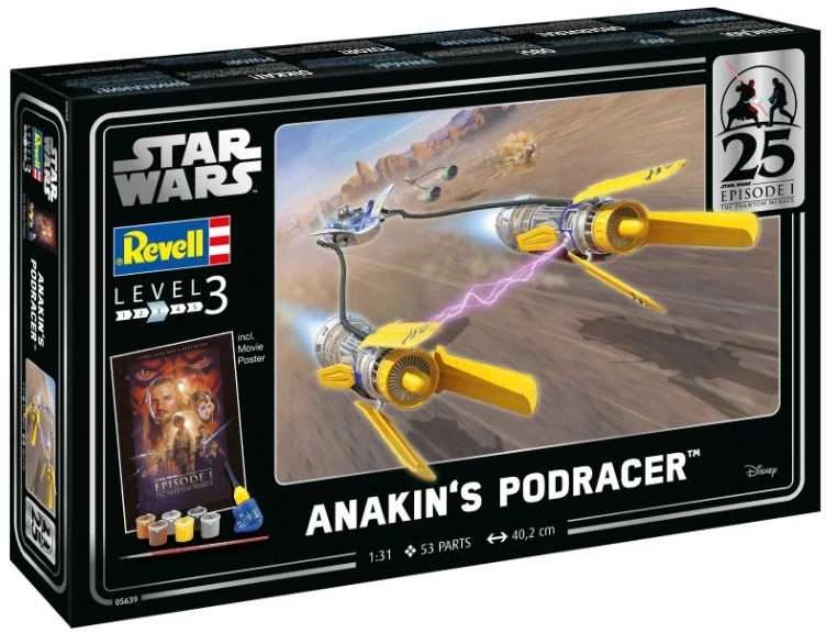 Revell - Star Wars Anakin's Podracer: EP1 25th Anniv. dovanų komplektas, 1/31, 05639