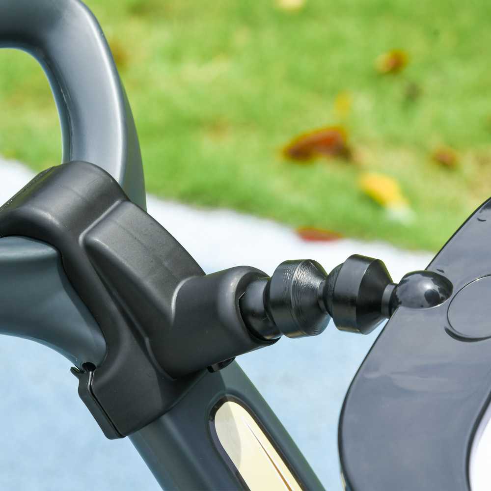 AIYAPLAY paspiriama mašinėlė, stumdukas, vaikiškas automobilis, transporto priemonė su stūmimo rankena ir atlošu, apsauginiu lankeliu, mokymosi vaikščioti priemonė 12-36 mėnesiams | Aosom