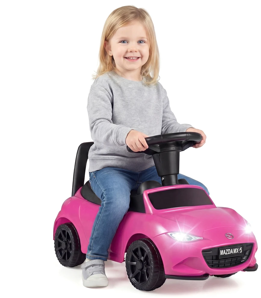 Riedantis automobilis rožinis