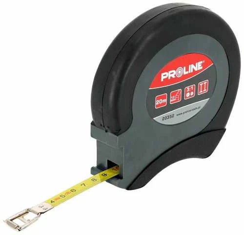 Proline Ritininė matavimo juosta 20 m x 13 mm plieninė matavimo juosta statybos metras